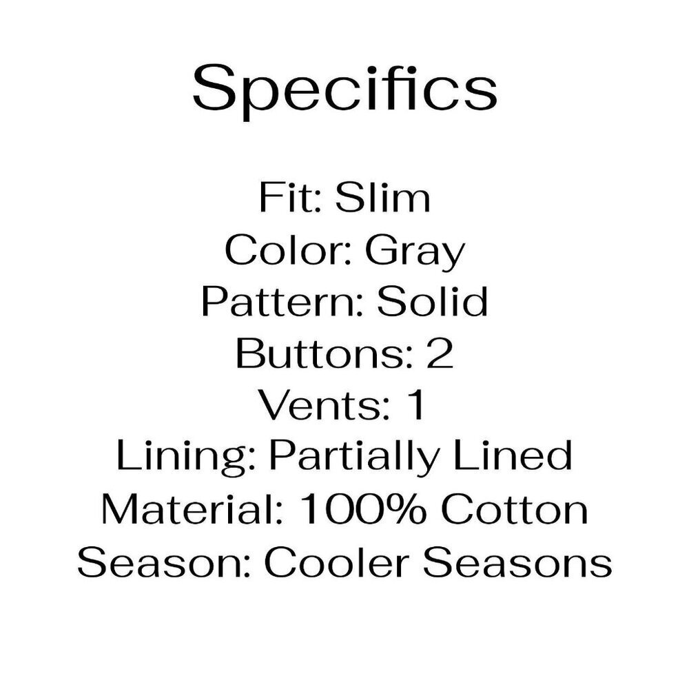 Banana Republic 44r Gray Solid 2-Button Sport Coa… - image 4